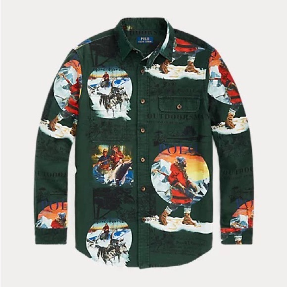 POLO GREEN OUTDOORSMAN WORK SHIRT - Picture 2 of 11